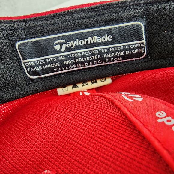 TaylorMade SLDR Tour Preferred Red White Golf Baseball Cap. EUC. One size - Picture 8 of 10